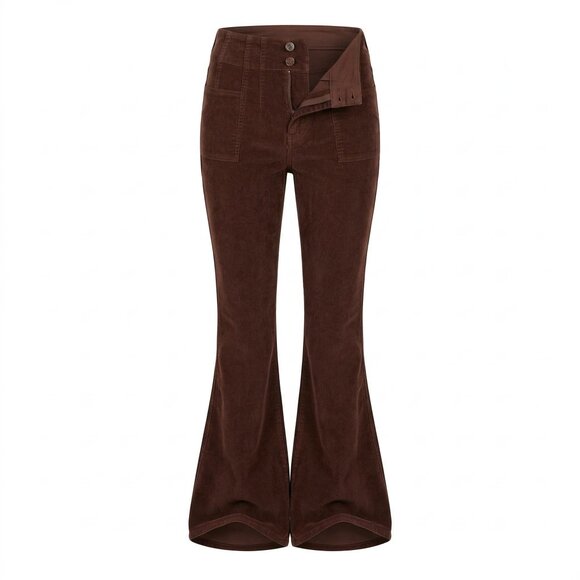 Free People Jayde Cord Flare Jeans High Rise Corduroy Retro Bell Bottom